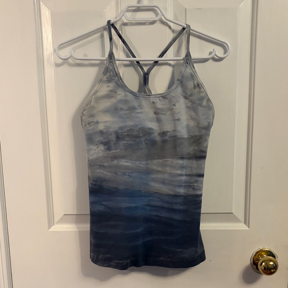 Hard Tail Blue and Gray Tank Top